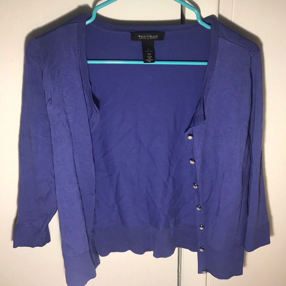 Black and White blue dress sweater